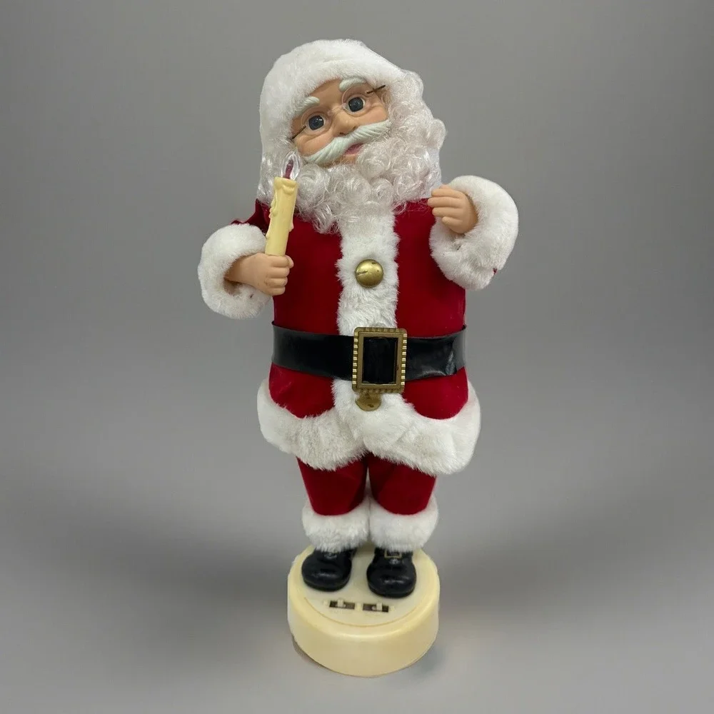 Vintage 1989 Telco Motionettes Of Christmas Santa Sound